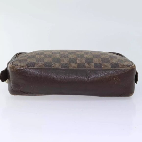 LOUIS VUITTON Damier Ebene Trousse Toilette25 Clutch Bag N47624 LV Auth 90282 - Picture 6 of 16